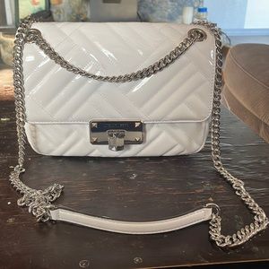 Michael Kors Peyton medium shoulder flap faux leather shoulder bag